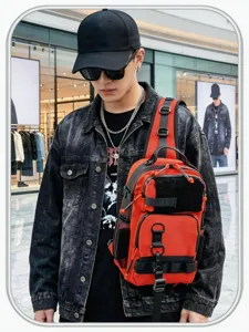 Outdoor taktische Angel-Umhängetasche, multifunktionaler Köder-Rucksack für den Außeneinsatz.
