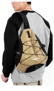 Men's outdoor nylon sling backpack crossbody chest bag lightweight tactical daypack hiking