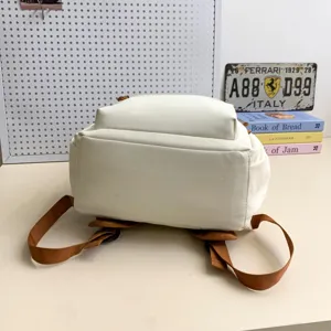 Großkapazität Canvas Studenten Rucksack im koreanischen Stil mit mehreren Taschen für Reisen.