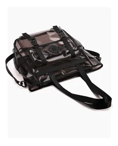 Clear PVC Beach Bag Waterproof Travel Backpack Transparent Concert Bag with Black Straps