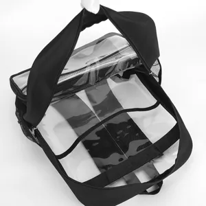 Transparenter studenten rucksack grosser kapazitat pvc schultasche fur den tag