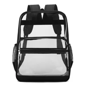 Transparenter PVC Studenten Rucksack Große Kapazität Schultasche für Alltag und Reisen