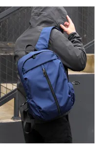 Men casual backpack stylish travel school daypack with spacious storage and durable design.