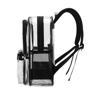 Transparenter PVC Rucksack Mehrfachtasche Wasserdicht Lässig Reise Schulranzen Daypack Für Damen Und Herren