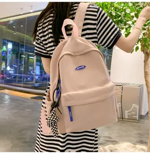Rosa Freizeiteinrichtung fuer Damen, grosser Kapazitaet minimalistischer Rucksack.
