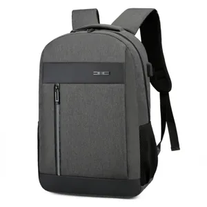 Waterproof business laptop backpack with USB charging port for 15.6 inch men daily use