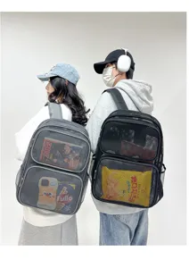 Sac a dos en filet respirant plage voyage sport grand sac d'ecole pour hommes et femmes tendance