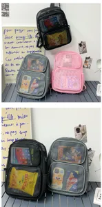 Sac à dos en filet respirant pour la plage, les voyages et le sport avec poches multiples.