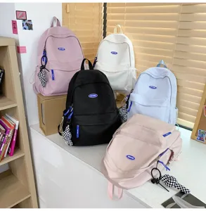 Lockerer Studenten Rucksack, grosse Kapazitaet minimalistische Schultasche fuer Alltag.