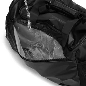 Borsa da viaggio impermeabile per uomo, grande borsa sportiva nera capiente per viaggio.