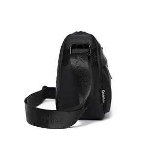 Men waterproof messenger bag casual shoulder crossbody bag with wide strap for commute cycling