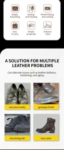 Lederpflege-Set für Schuhe und Taschen, nährt intensiv, reinigt und schützt vor Rissen.
