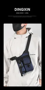 Multifunktionale taktik brusttasche für herren, wasserdichte schultertasche reise outdoor.