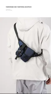 Tactical functional single shoulder crossbody water bottle bag for outdoor travel and daily use.