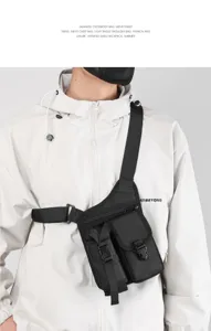 Herren Taktische Brusttasche Streetwear Funktionelle Umhängetasche Outdoor Rucksack.