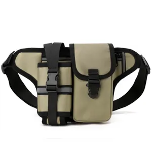 Outdoor tactical multi-functional waist bag, casual men's single shoulder crossbody bag gear.