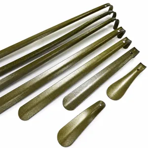 Portable Stainless Steel Shoehorn Metal Shoe Puller Thickened Long Handle Shoe Horn For Men Women Daily Use