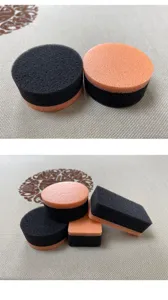 Dual-layer leather shoe cleaning sponge multi-functional dual-color sponge brush tool