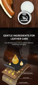 Sapone da sella per pelle WERNMIND, balsamo detergente e nutriente da 100g per cura del cuoio.