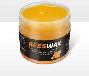 Crema di cera d'api naturale per mobili in legno, lucidatura e cura profonda.