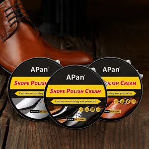 Cirage de Chaussures en Cuir Solide Professionnel Cire à Chaussures Nourrissante Crème Brillance Imperméable Pour Bottes Chaussures Sacs Soin Du Cuir