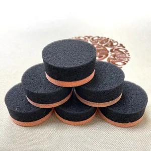 Leather care sponge cleaning foam block for shoes bags furniture, dual color, 6 pack.