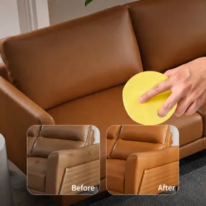 Pasta per la Pulizia della Pelle Multiuso Crema Solida Portatile per Scarpe Divano Cura dei Mobili Detergente