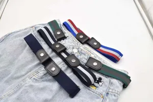 Buckle-free elastic stretch belt for women, invisible seamless lazy waist belt for jeans.