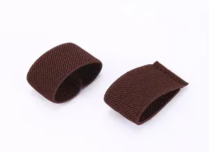 Passant de ceinture élastique marron sangle de rechange en nylon pour accessoires de pantalon.
