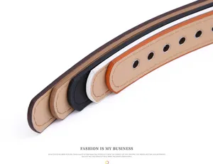 Women metal eyelet belt stylish Korean style fashion decorative belt accessory details view.