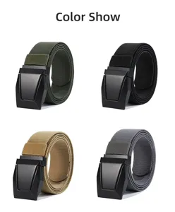 Men's Tactical Nylon Belt Quick Release Metal Buckle Casual Outdoor Canvas Belt 4 Colors