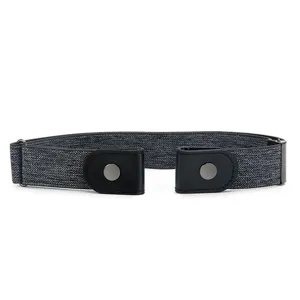 Cinturón invisible elástico cómodo para mujeres, correa de cintura extensible sin hebilla.