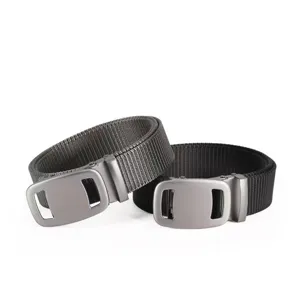 Men tactical nylon belt with metal automatic buckle casual sports waist belt for men