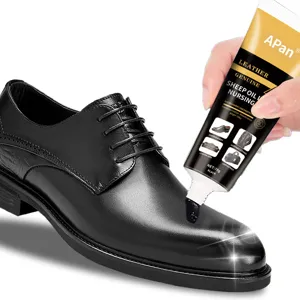 Black leather care shoe oil 70g cream polish for boots jackets bags sofa furniture maintenance