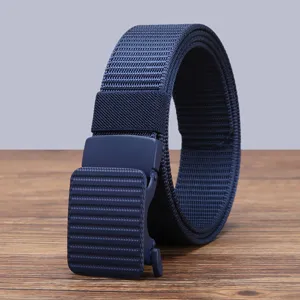 Taktischer Nylon-Canvas-Gürtel für Herren mit Automatik-Schnalle, langlebiger Freizeit-Militärgürtel.