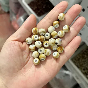 Round ceramic beads DIY jewelry loose beads handmade bracelet necklace crafting materials component