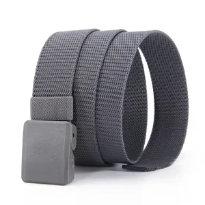 Men's casual tactical nylon belt with durable buckle, perfect for outdoor and daily wear.