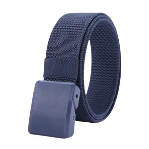 Men tactical nylon belt casual military canvas belt with durable plastic buckle for outdoor
