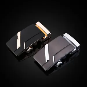 Herren Automatik Gürtelschnalle Business Ratschen Metallgürtel Schnalle Accessoire