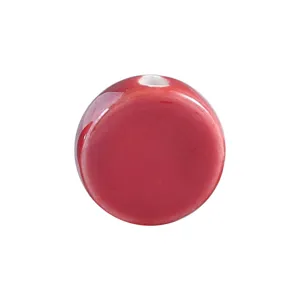 Red ceramic flat loose beads DIY bracelet accessories handmade woven crafts supplies
