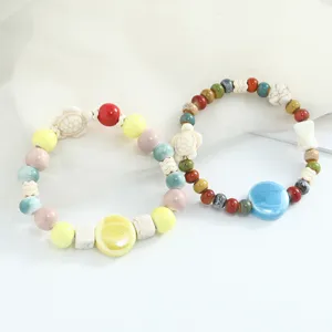 Jingdezhen ceramic beaded bracelet sweet niche versatile ceramic bracelets for women