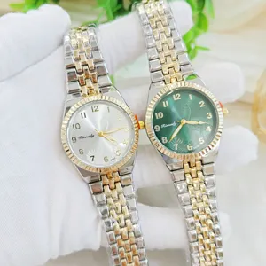 Damen Quarzuhr klassisches Edelstahlarmband elegante freie Handgelenkmode Damenuhr