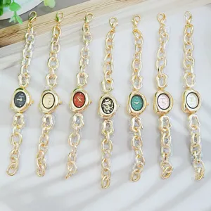 Femme montre chaîne irrégulière luxe quartz bracelet montre mode élégante montre