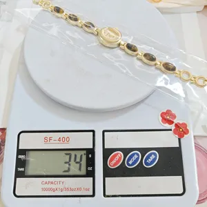 Vintage gold tone tiger eye gemstone women watch luxury elegant bracelet quartz wristwatch