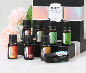 Aromatherapy essential oil gift set 8pcs 10ml humidifier fragrance set box details