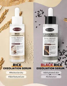 Rice exfoliating face serum with rice bran and niacinamide for gentle skin care 80ml