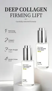Collagene power boosting serum in crème biedt diepe hydratatie en verstevigende verzorging.