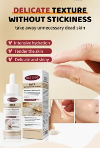 MEJISOO Rice Exfoliation Serum with niacinamide for gentle dead skin removal and skin hydration.