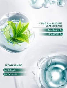 Camellia Sinensis Leaf Extract Niacinamide Serum detail for moisturizing and smooth skin.