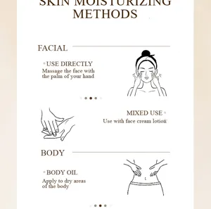 Guide d'hydratation aux huiles d'encens et d'arbre à thé pour le visage et le corps.